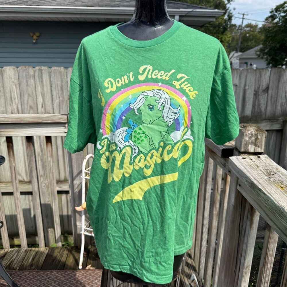 My Little Pony Don’t Need Luck I’m Magic Graphic Tee Size L